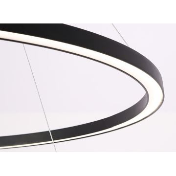 Immax NEO 07158-B80 - LED Stmívatelný lustr na lanku FINO LED/60W/230V Tuya černá + dálkové ovládání