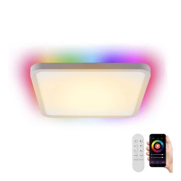 Immax NEO 07168-W40 - LED RGB+CCT Stmívatelné stropní svítidlo NEO LITE TUDO LED/50W/230V Wi-Fi Tuya bílá + dálkové ovládání