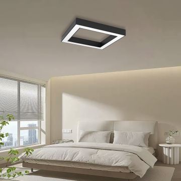 Immax NEO 07239L - LED Stmívatelné stropní svítidlo CANTO LED/60W/230V černá Tuya + dálkové ovládání