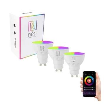 Immax NEO 07724C - SADA 3x LED RGB+CCT Stmívatelná žárovka GU10/5,5W/230V 2700K Wi-Fi Tuya