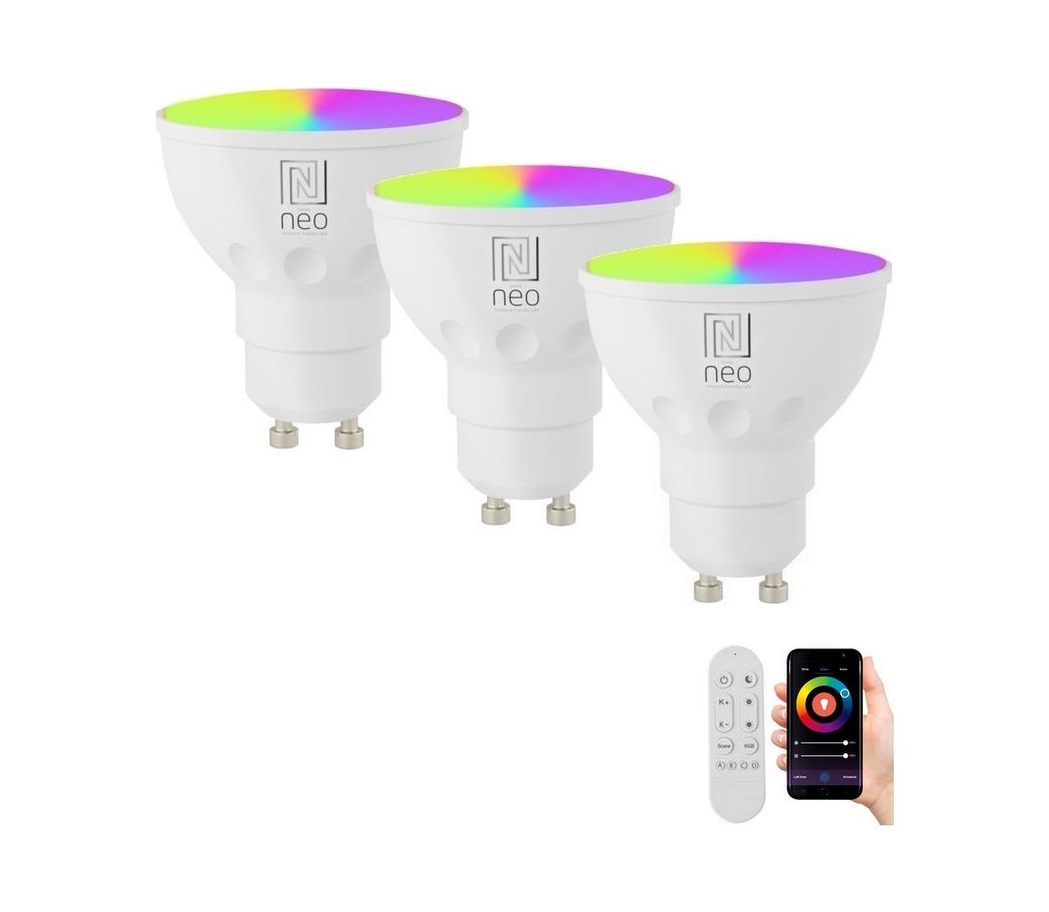 Neo  NEO 07724CDO-SADA 3xLED RGB Stmívatelná žárovka GU10/6W/230V Wi-Fi Tuya+DO