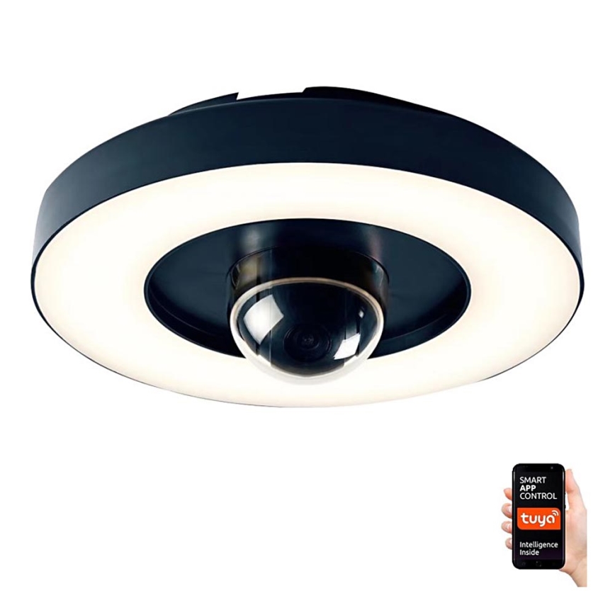 Immax NEO 07792L - LED Chytrá venkovní kamera se světlem RING 22W/230V IP44 Wi-Fi Tuya