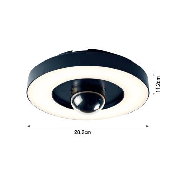 Immax NEO 07792L - LED Chytrá venkovní kamera se světlem RING 22W/230V IP44 Wi-Fi Tuya