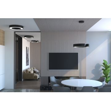 Immax NEO 7134 - LED SMART Stmívatelný lustr na lanku CÉČKO LED/43W/230V + dálkové ovládání 60 cm Tuya ZigBee