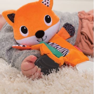 Infantino - Plyšová hračka s kousátky liška