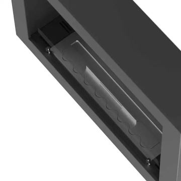 InFire - Nástěnný BIO krb 80x56 cm 3kW černá