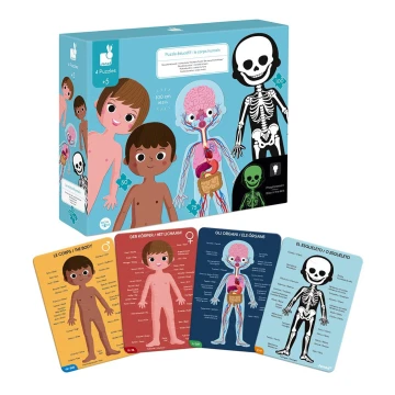Janod - Dětské vzdělávací puzzle 225 ks lidské tělo