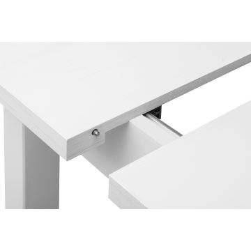 Jídelní stůl HOSPE 78x80 cm buk/bílá