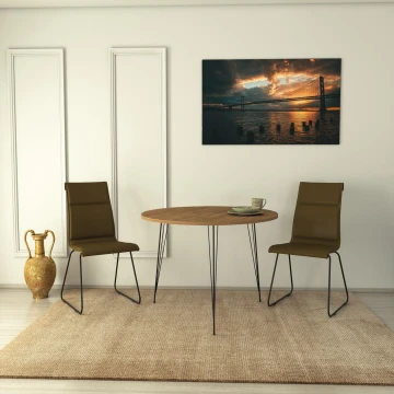 Jídelní stůl SANDALF 75x90 cm hnědá