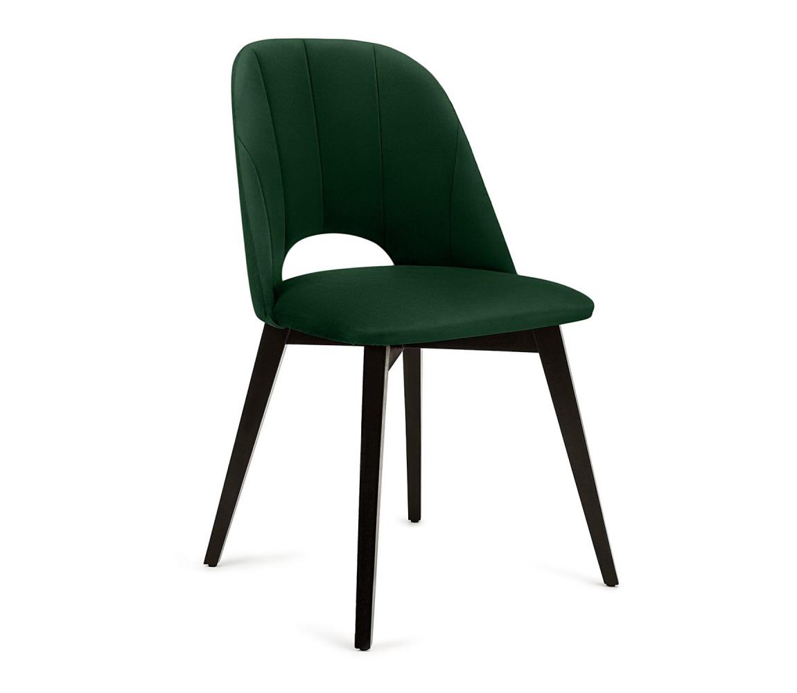 Konsimo Sp. z o.o. Sp. k. Jídelní židle BOVIO 86x48 cm tmavě zelená/buk 