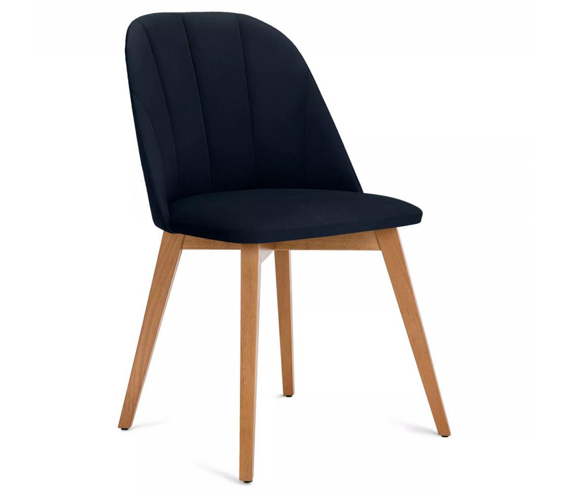 Konsimo Sp. z o.o. Sp. k. Jídelní židle RIFO 86x48 cm tmavě modrá/světlý dub 