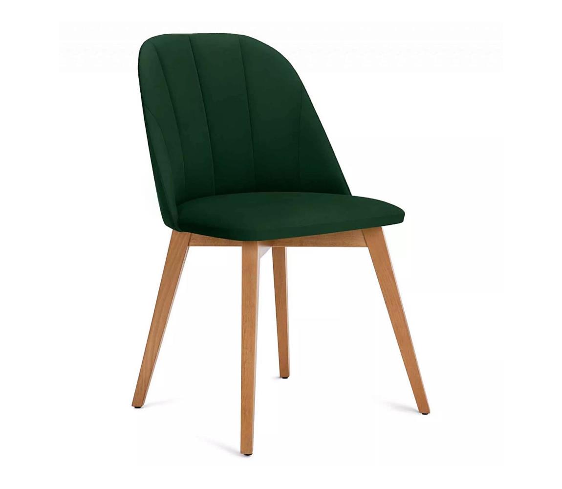 Konsimo Sp. z o.o. Sp. k. Jídelní židle RIFO 86x48 cm tmavě zelená/světlý dub KO0088