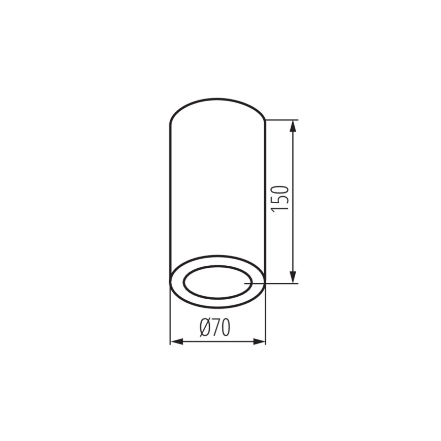 Koupelnové bodové svítidlo AQILO 1xE14/10W/230V IP65 antracit