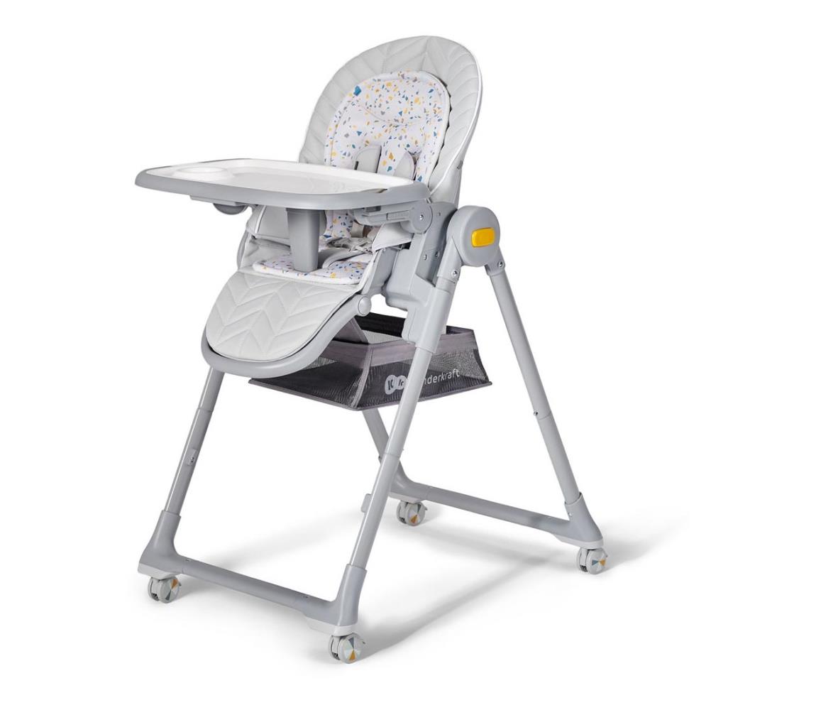Kinderkraft KINDERKRAFT - Dětská jídelní židle 2v1 LASTREE šedá 
