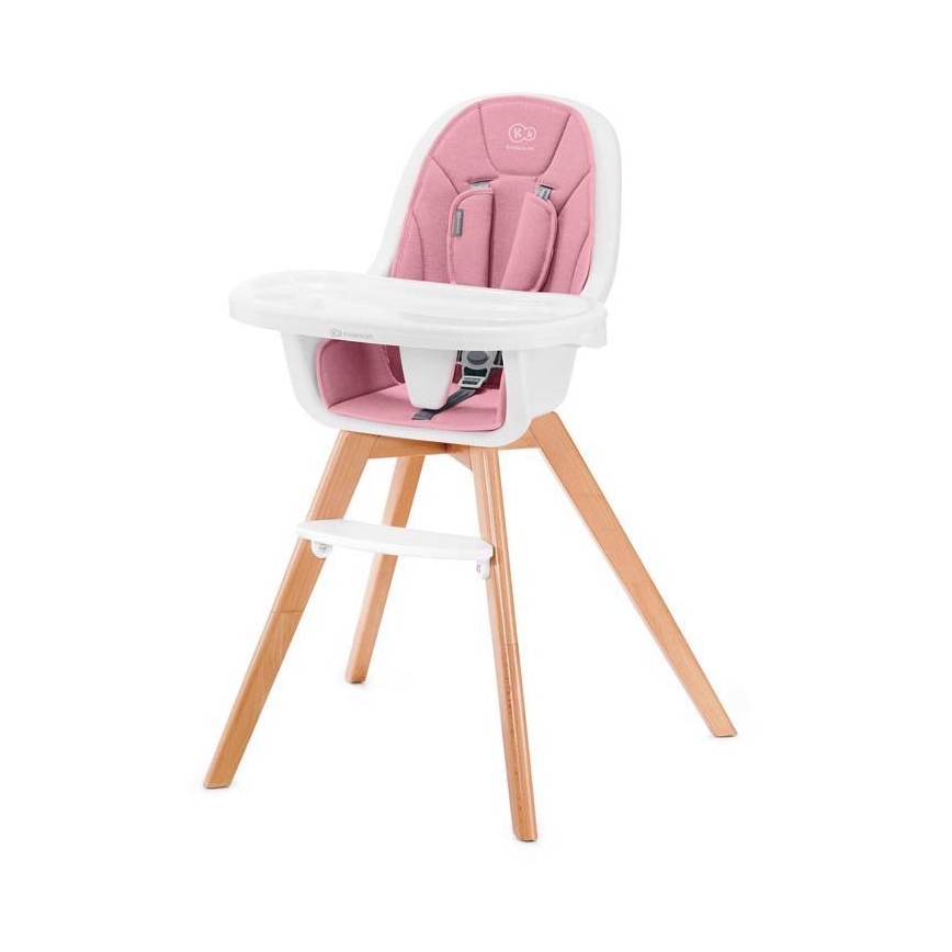 KINDERKRAFT - Dětská jídelní židle 2v1 TIXI růžová