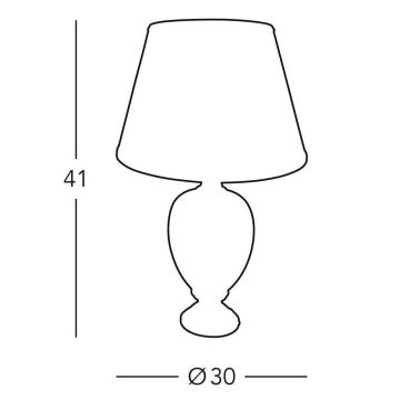Kolarz 0094.70S - Stolní lampa DAMASCO 1xE27/60W/230V