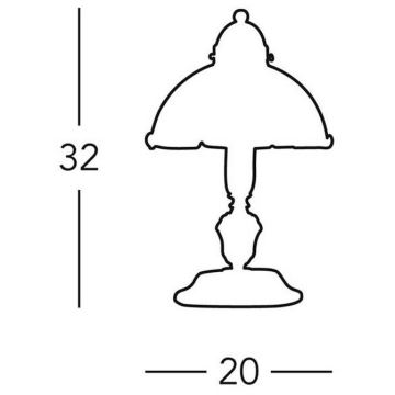 Kolarz 731.73.53 - Stolní lampa NONNA 1xE14/60W/230V