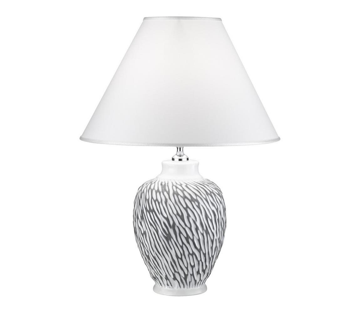 Kolarz Kolarz A1340.71.Gr - Stolní lampa CHIARA 1xE27/100W/230V bílá/šedá pr. 40 cm 