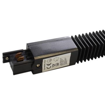 Konektor pro svítidla v lištovém systému 3-fázový TRACK černá typ Flexi