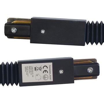 Konektor pro svítidla v lištovém systému TRACK černá typ Flexi