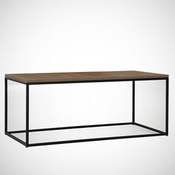 Konferenční stolek COSCO 43x95 cm hnědá/černá