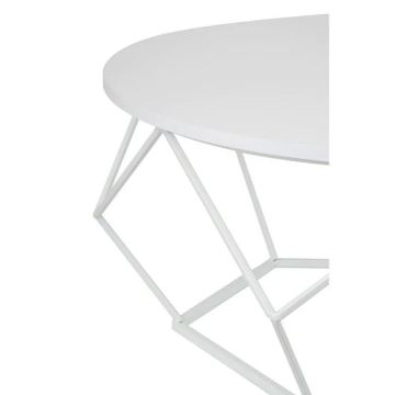Konferenční stolek DIAMOND 41,5x90 cm bílá
