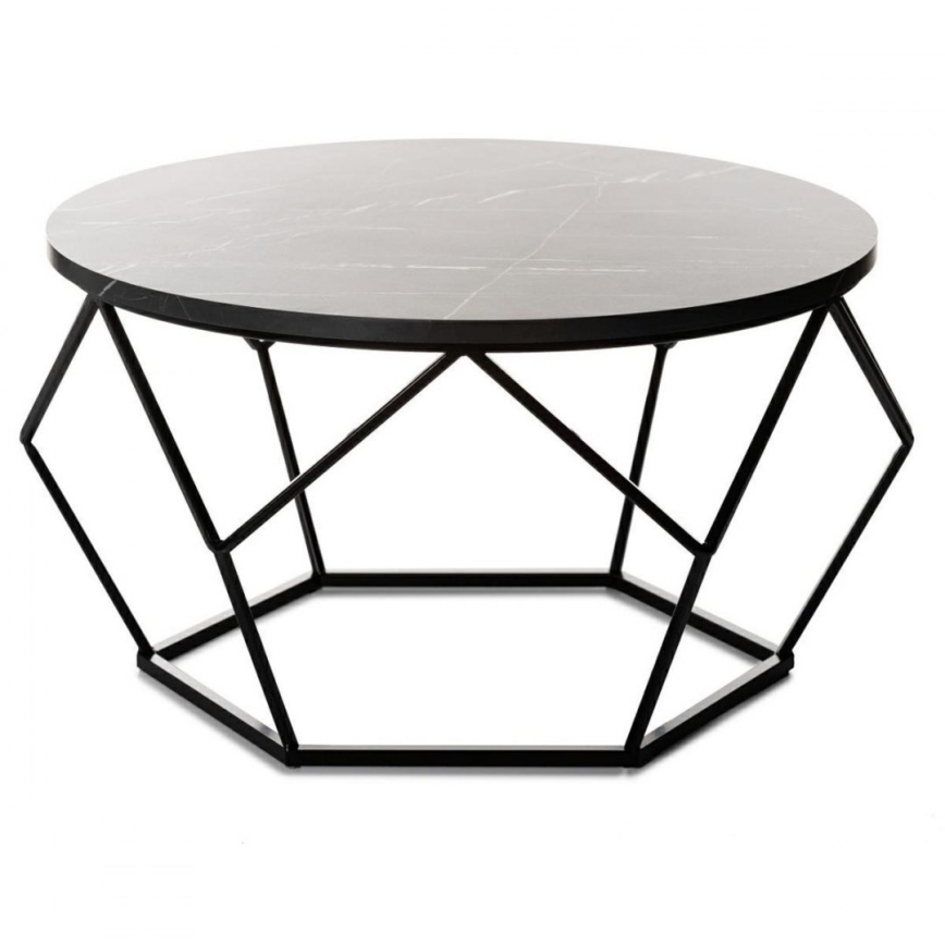 Konferenční stolek MARMUR 40x70 cm černá