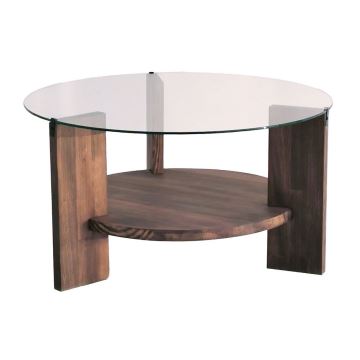 Konferenční stolek MONDO 40x75 cm borovice/čirá
