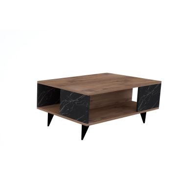Konferenční stolek YUKA 39,5x90 cm hnědá/černá