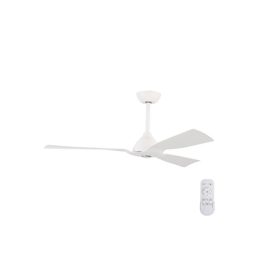 Koupelnový stropní ventilátor pr. 132 cm IP44 bílá + dálkové ovládání