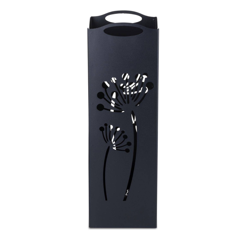 Kovový stojan na deštníky INDUSTRIAL 60x21 cm černá
