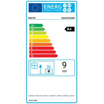 Kratki - Krbová ocelová kamna 9kW 150mm