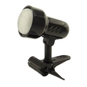 Lampa s klipem KM 1xE14/24W/230V černá