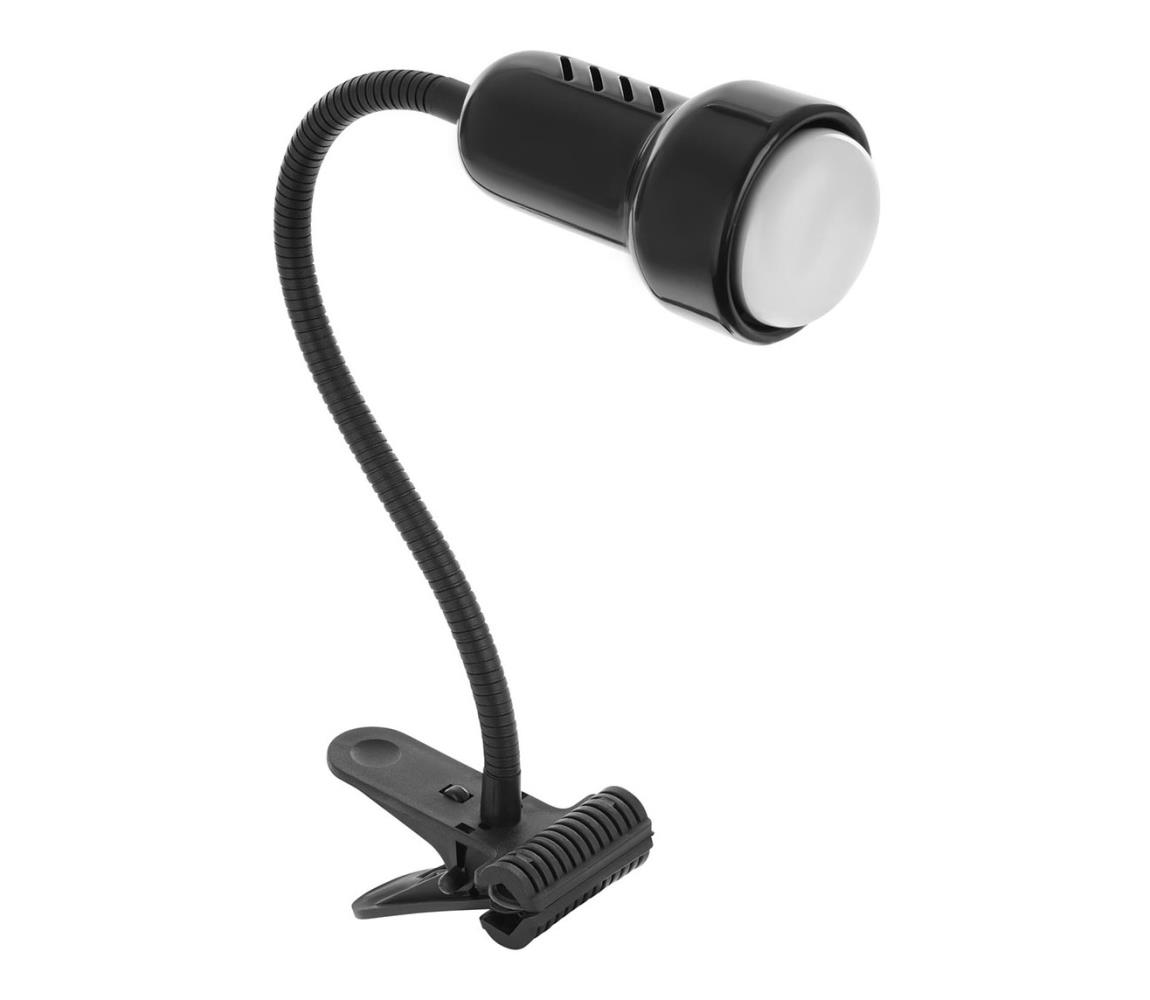  Lampa s klipem LOLEK 1xE14/24W/230V černá 