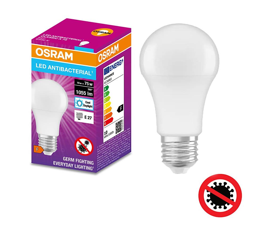 Osram LED Antibakteriální žárovka A75 E27/10W/230V 6500K - Osram 
