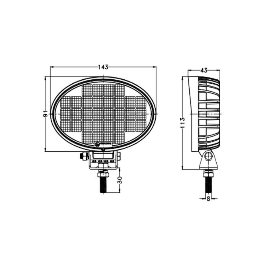 LED Bodové svítidlo pro automobil OSRAM LED/32W/10-30V IP68 5700K