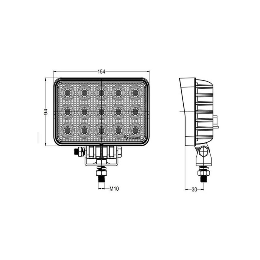 LED Bodové svítidlo pro automobil OSRAM LED/60W/10-30V IP68 5700K