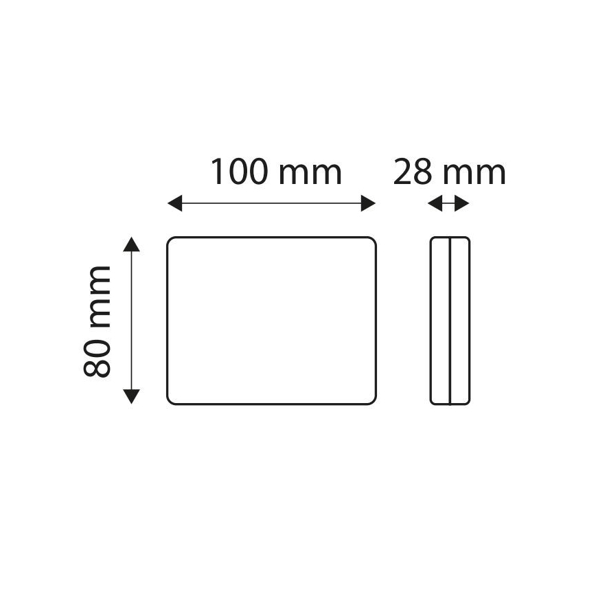 LED Couvací světlo automobilu SINGLE LED/1W/12V IP67 stříbrná