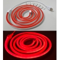 LED Flexibilní pásek NEON LED/5V USB 1,8 m červená