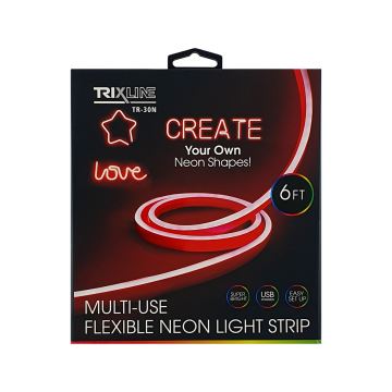 LED Flexibilní pásek NEON LED/5V USB 1,8 m červená