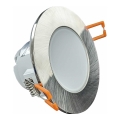 LED Koupelnové podhledové svítidlo BONO LED/5W/230V 3000K IP65 chrom