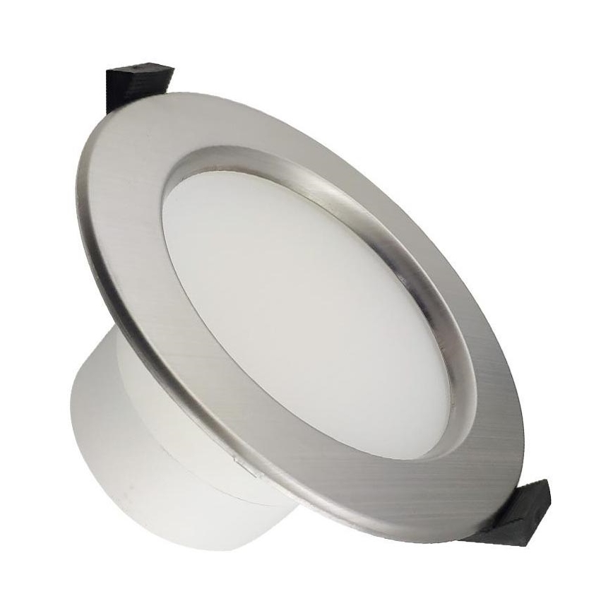 LED Koupelnové podhledové svítidlo LED/10W/230V 4000K stříbrná IP44