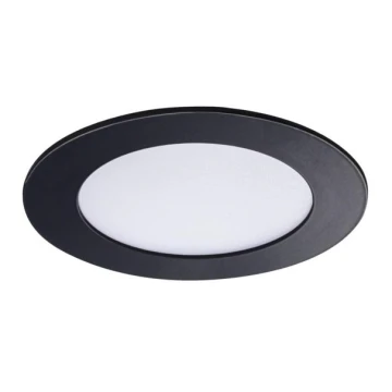 LED Koupelnové podhledové svítidlo ROUNDA LED/6W/230V IP44 černá pr. 12 cm