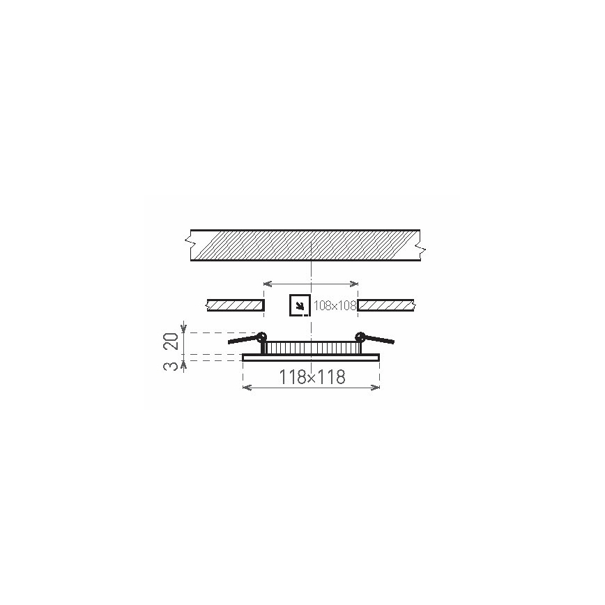 LED Koupelnové podhledové svítidlo VEGA LED/24W/230V 2800K pr. 29,8 cm IP44