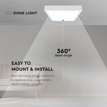 LED Koupelnové stropní svítidlo LED/18W/230V 6500K IP44 bílá