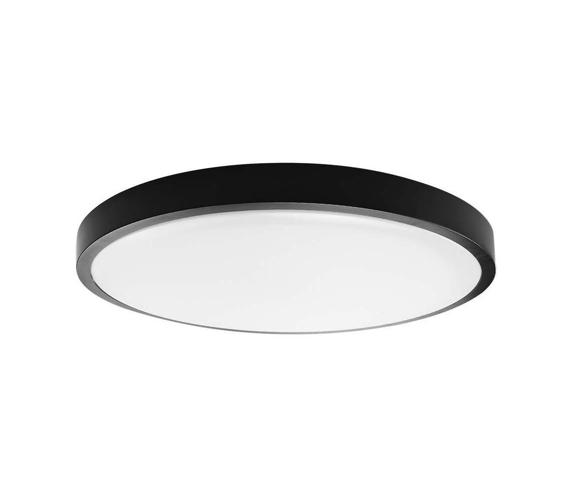 LED Koupelnové stropní svítidlo LED/18W/230V IP44 3000K pr. 25 cm černá