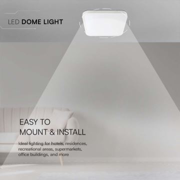 LED Koupelnové stropní svítidlo LED/48W/230V 4000K IP44 bílá