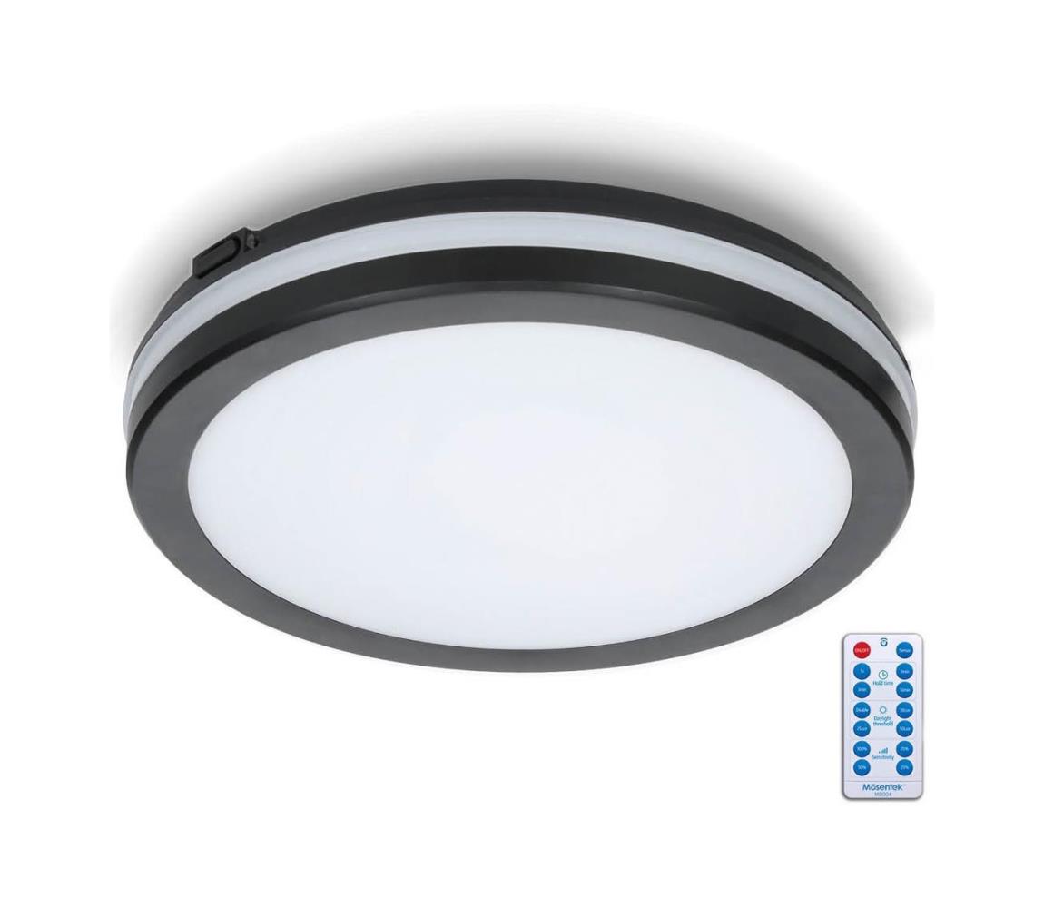 Kobi LED Koupelnové stropní svítidlo se senzorem LED/18W/230V pr. 30 cm černá + DO KB0348