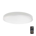 LED Koupelnové stropní svítidlo se senzorem SAMSUNG CHIP LED/18W/230V IP44 6500K pr. 29 cm bílá + dálkové ovládání