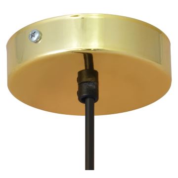 LED Lustr na lanku BARS 1xGU10/4,8W/230V černá/zlatá